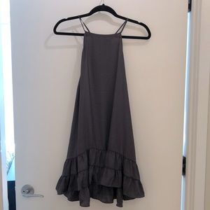 Free People M dark gray mini dress